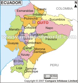 Ecuador Regions Map